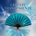 CELESTE TRANSPARENTE – Abanico XL Translúcido